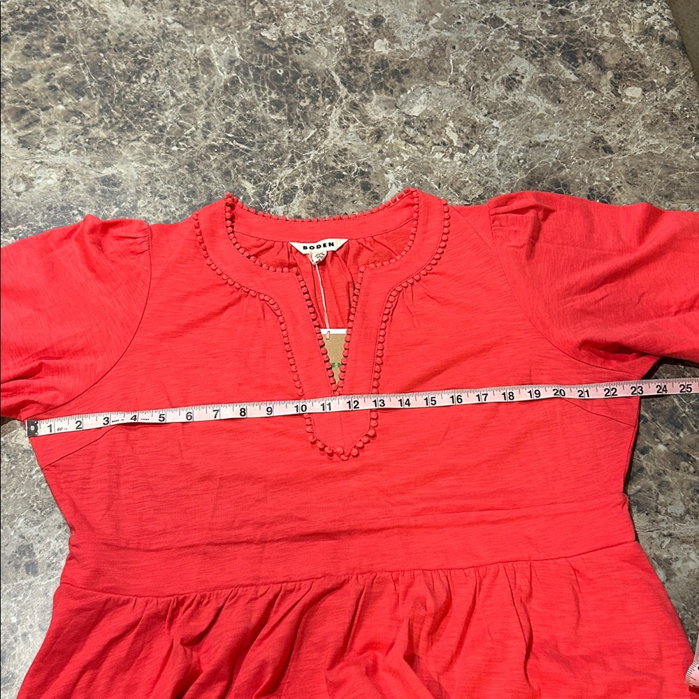 Boden Maddie Trim Jersey Dress Pink NWT Size 16-18 - Picture 8 of 9